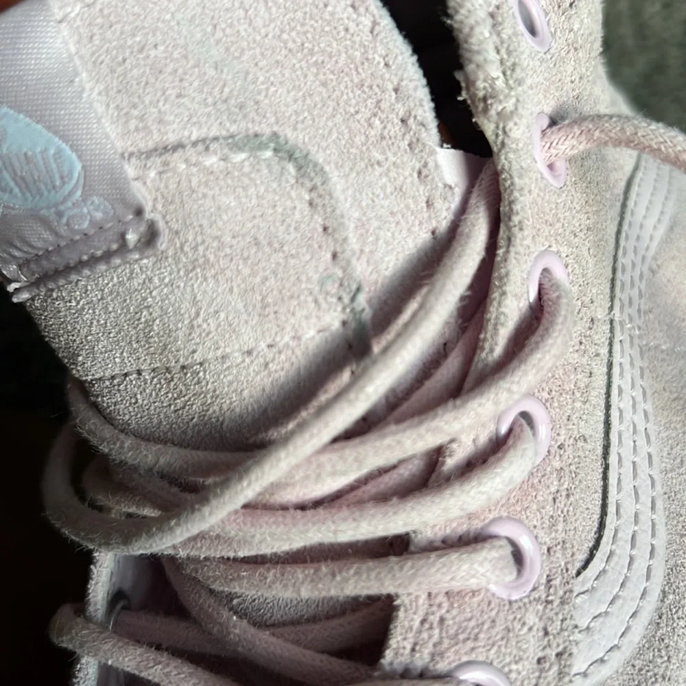 VANS Kids Pink High Top Suede Sneakers Sk-8 Hi - Picture 9 of 10